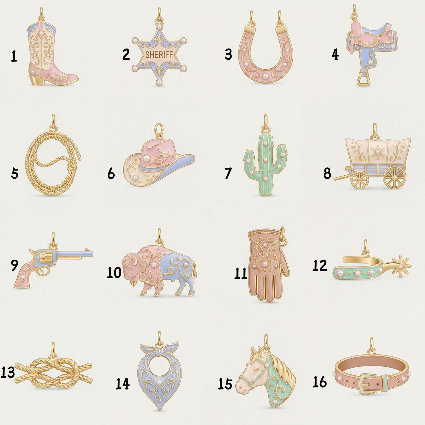 Vintage Drip Oil Plated Brass Cactus Charm Bar