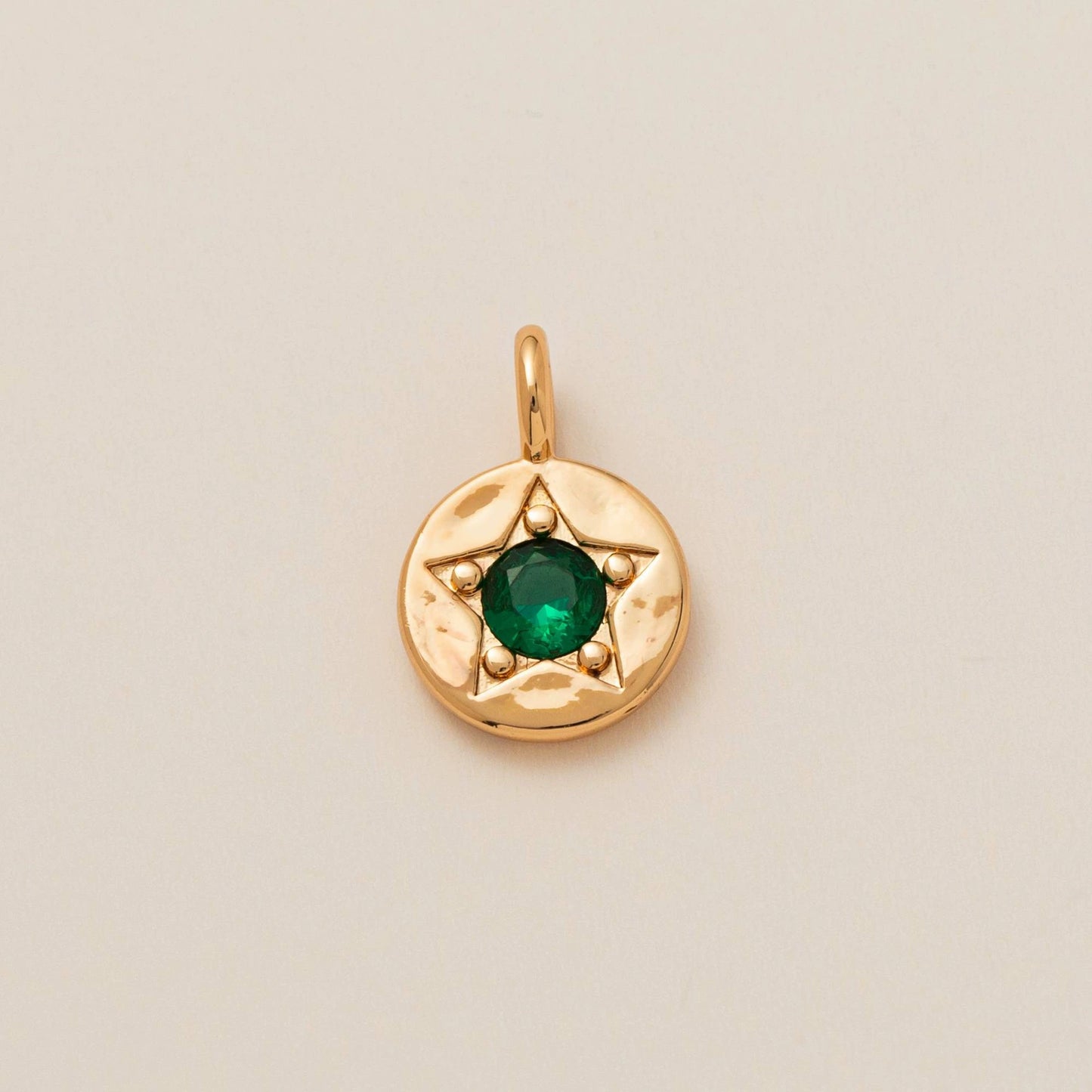 Vintage Geometric Stainless Steel 18K Gold Plated PVD DIY Charm Bar Necklace with 12 Birthstones