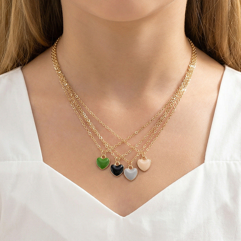 Collana Minimalista con Pendente a Fiocco per Bambine, Catena in Lega con Finitura Smaltata, Gioielli per Bambini