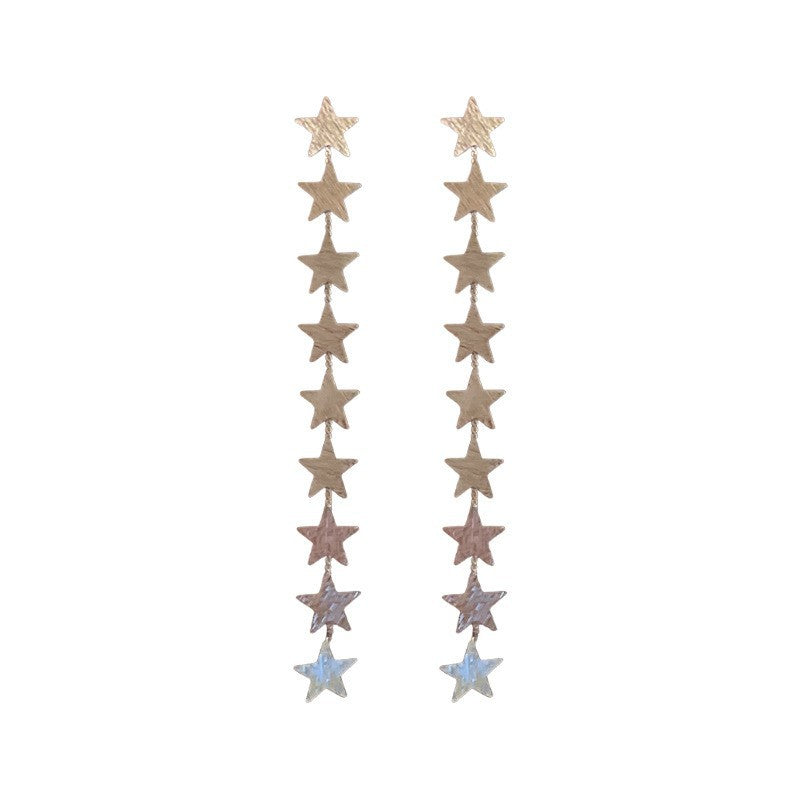 Orecchini a Nappa Geometrici Minimalisti in Metallo Placcato con Perni in Argento Sterling