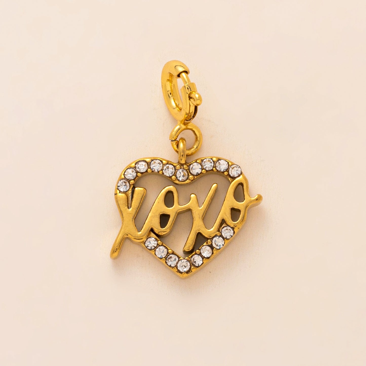 Vintage Floral 18K Gold Plated Stainless Steel PVD DIY Charm Bar