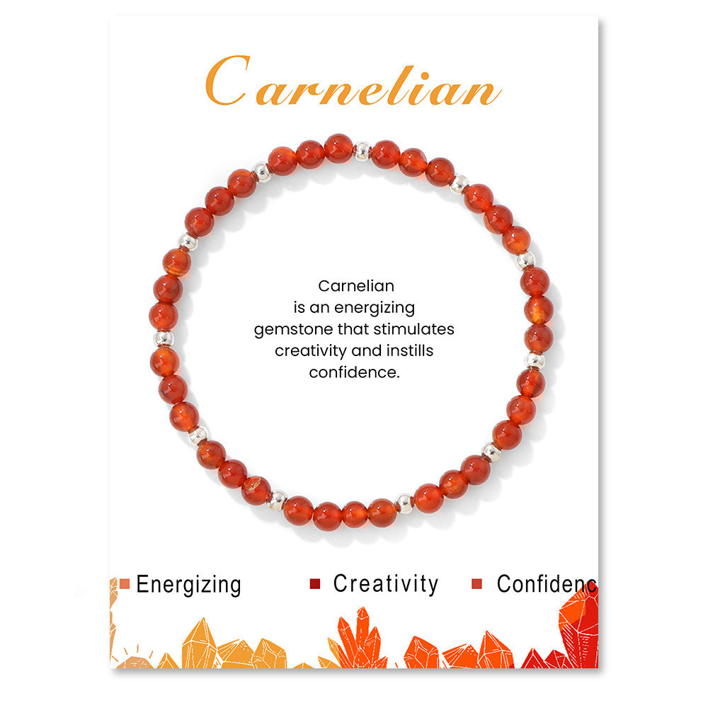 Elegant Sweet Hand-woven Geometric Stone Beaded Bracelet for Women