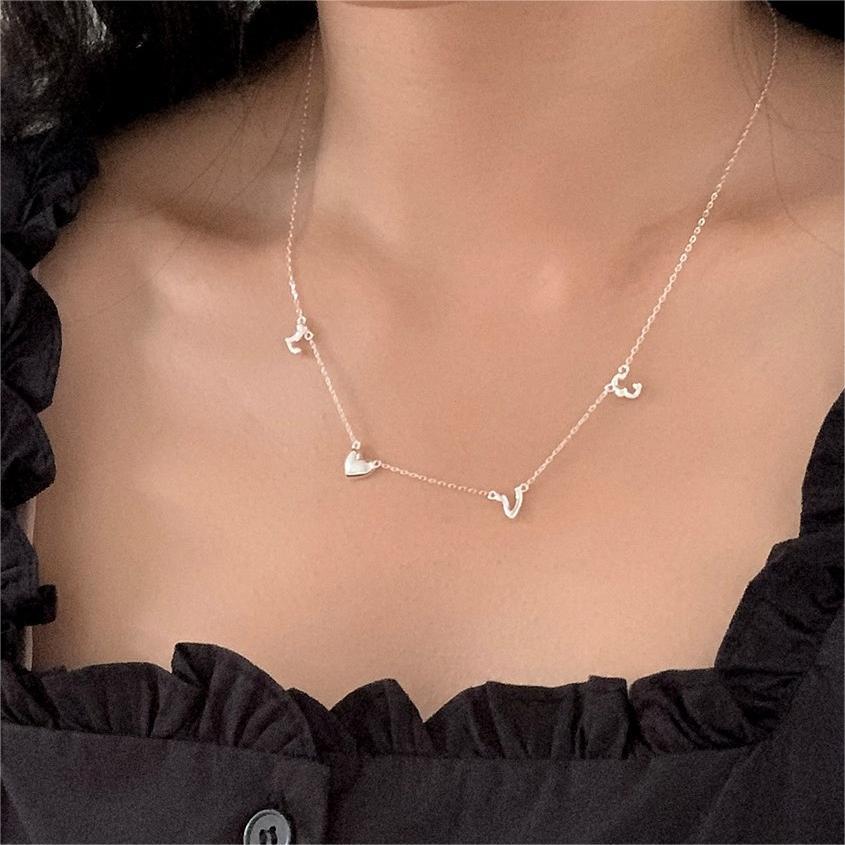 Minimalist Geometric Tulip Pendant Necklace in 925 Sterling Silver with Gold Plating on Cross Chain