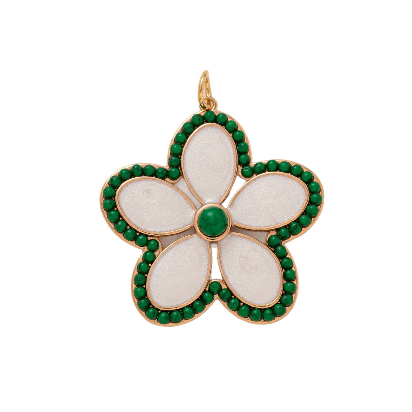 Minimalist Elegant Floral Plated Stainless Steel Charm Bar