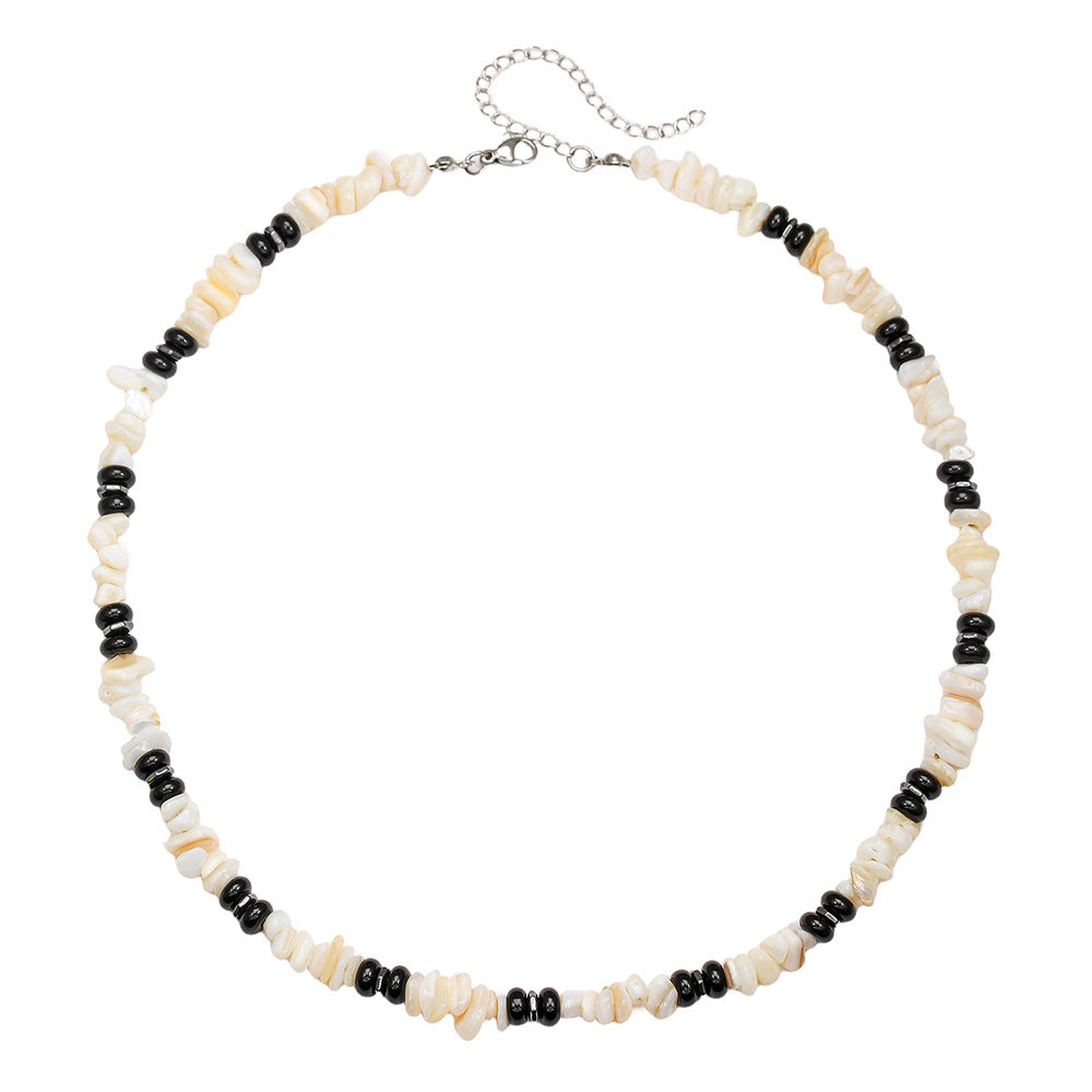Bohemian Geometric Round Stainless Steel Necklace Cable Chain Unisex
