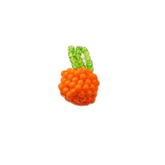 Sweet Handmade Woven Fruit Floral Acrylic Charm Bar Pendant