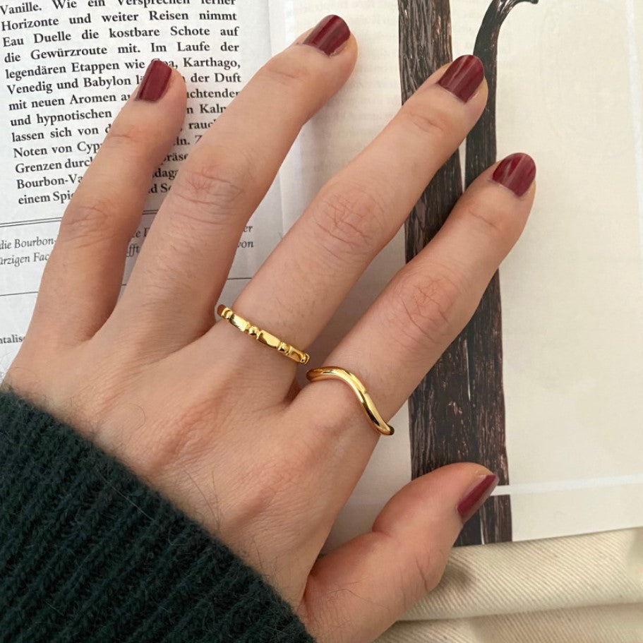 Minimalist Geometric Square-Shaped 925 Sterling Silver Ring for Women with Clean Line Design