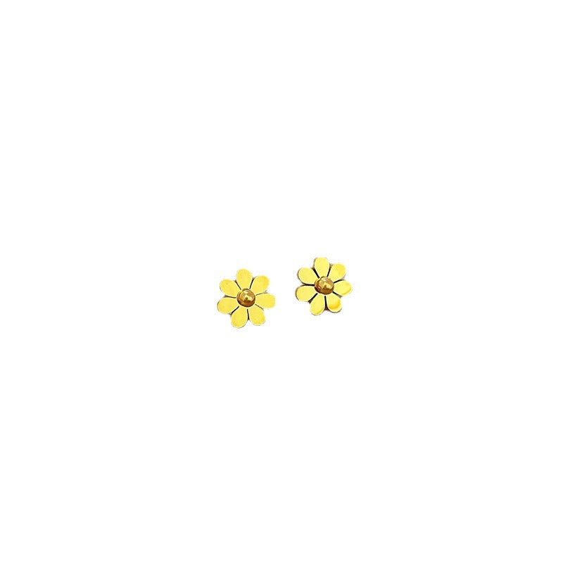 Minimalist Geometric Titanium Steel Ear Studs for Women