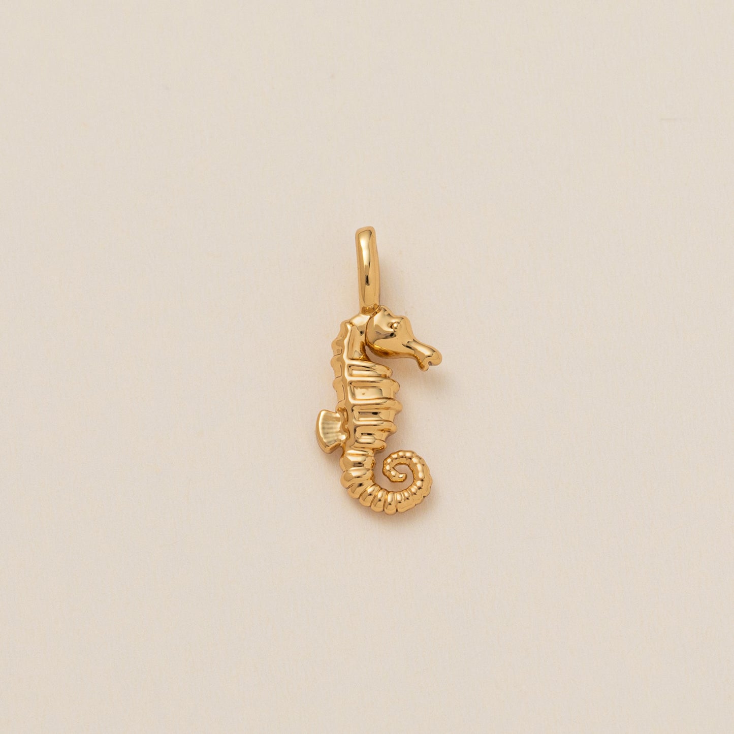 Minimalist Plated Brass Heart Charm Bar