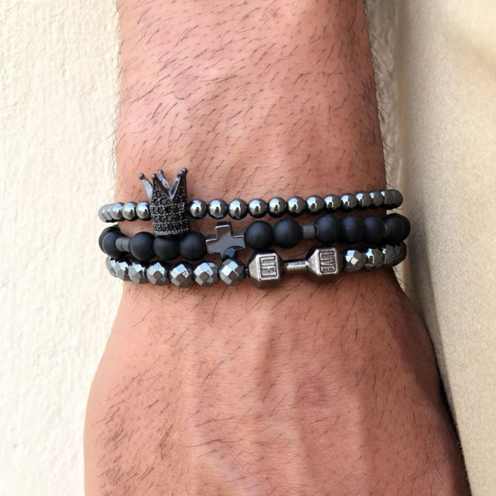 Bohemian Ethnic Geometric Heart Turquoise Bracelet Set Unisex