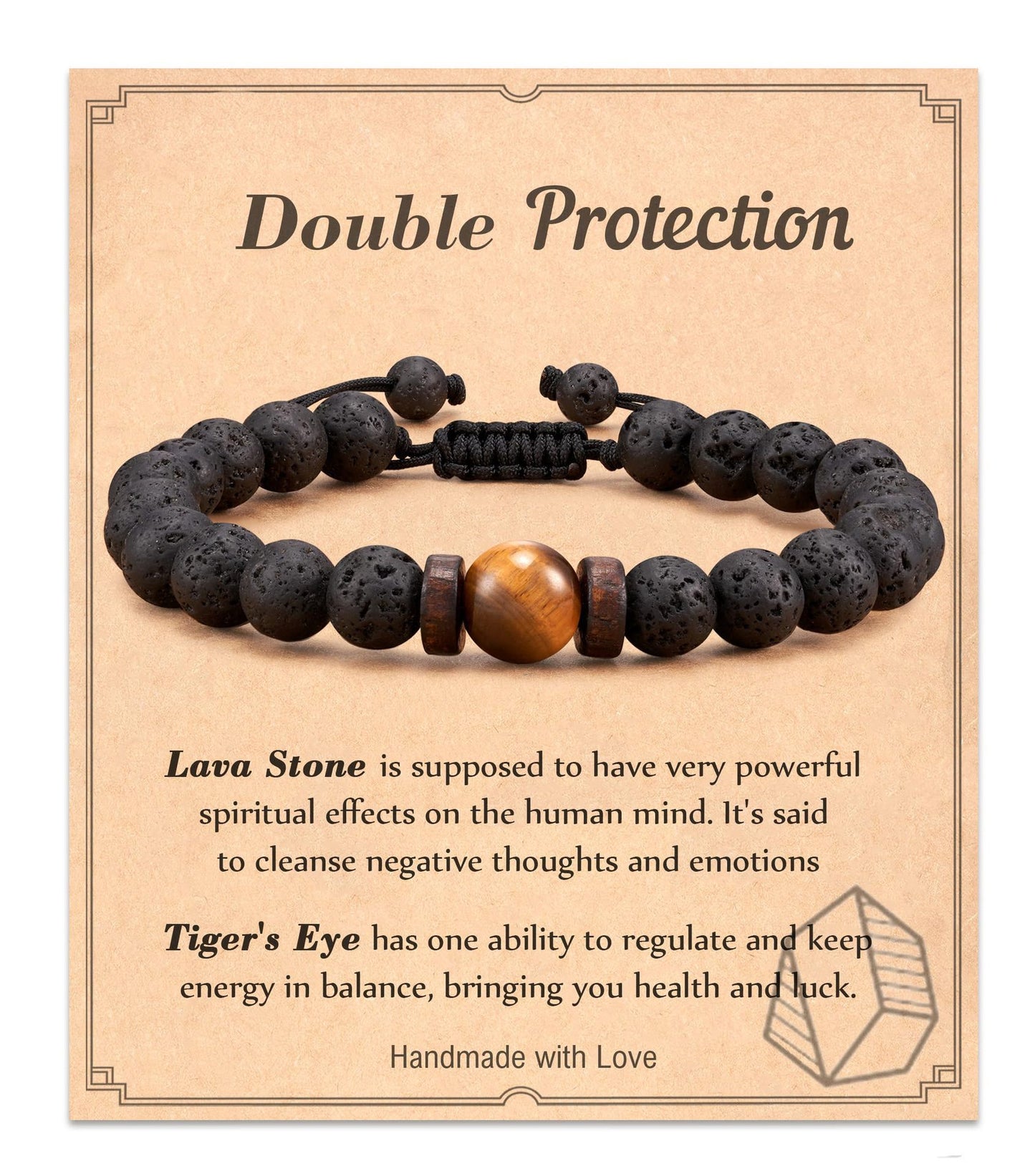 Minimalist Matte Round Geometric Natural Stone Beaded Bracelet Unisex Business Casual Wristband