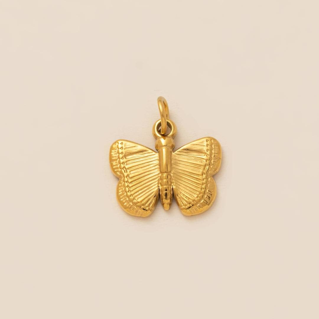 Collar Vintage Unisex con Dije Geométrico de Barra y Corazón de Acero de Titanio Chapado en Oro