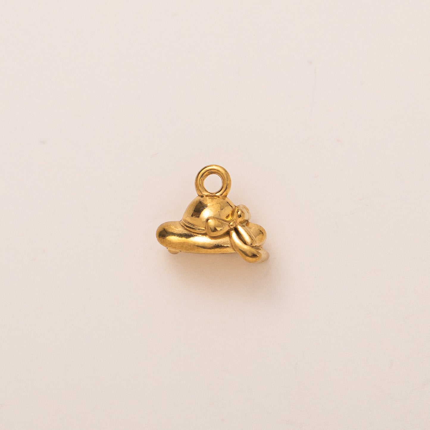 Vintage Geometric Stainless Steel PVD Gold Plated Pendant Charm Bar