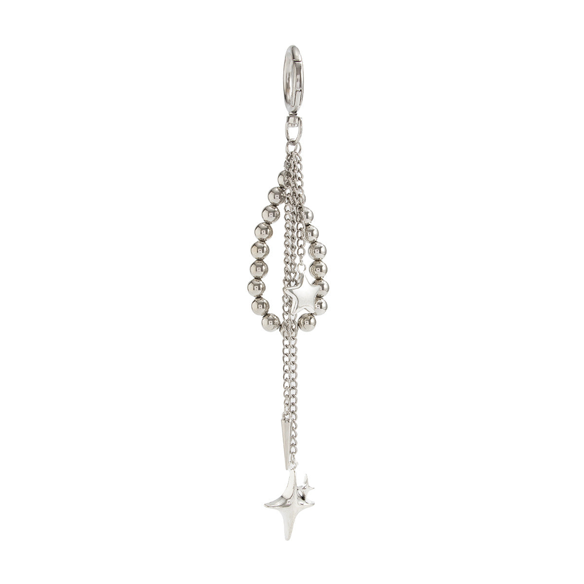 Minimalist Heart Zinc Alloy Plated Keychain Charm