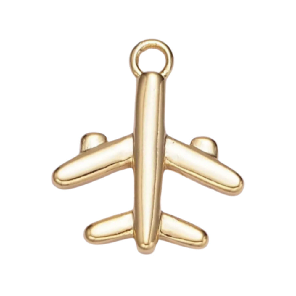 Vintage Cartoon Animal Brass 18K Gold Plated Drip Oil Pendant Charm Bar