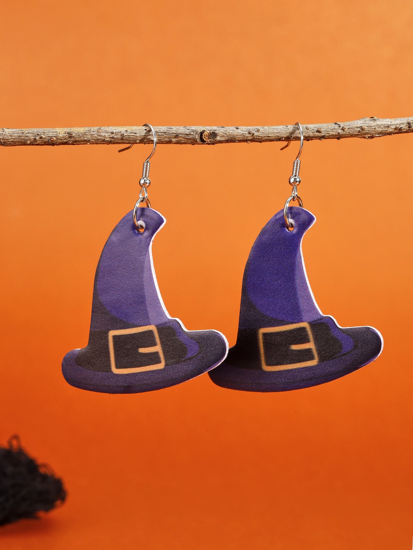 Juego de pendientes de Halloween estilo dibujos animados con diseño de calabaza, aretes de aleación y postes de acero inoxidable para mujer