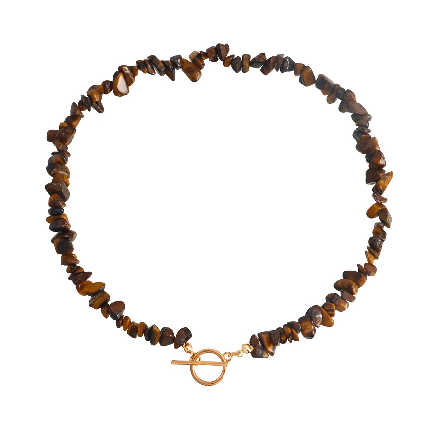 Minimalist Geometric Pendant Necklace for Women with Imitation Pearl and Plated Alloy Accents in Turquoise Brown Tone