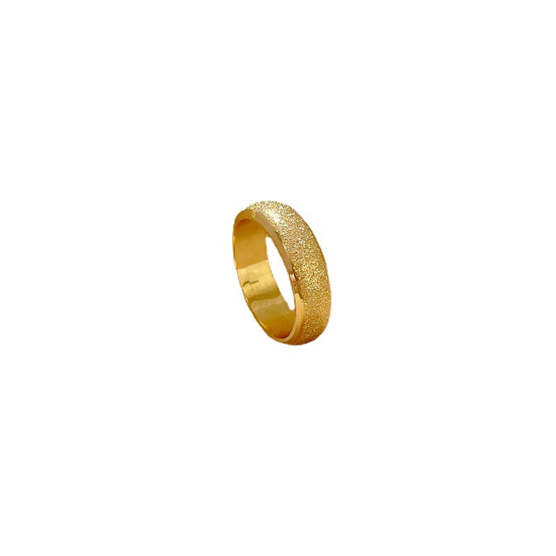 Anillo minimalista de acero de titanio geométrico para hombres y mujeres, anillo pulido con forma de corona, para clubwear y uso diario