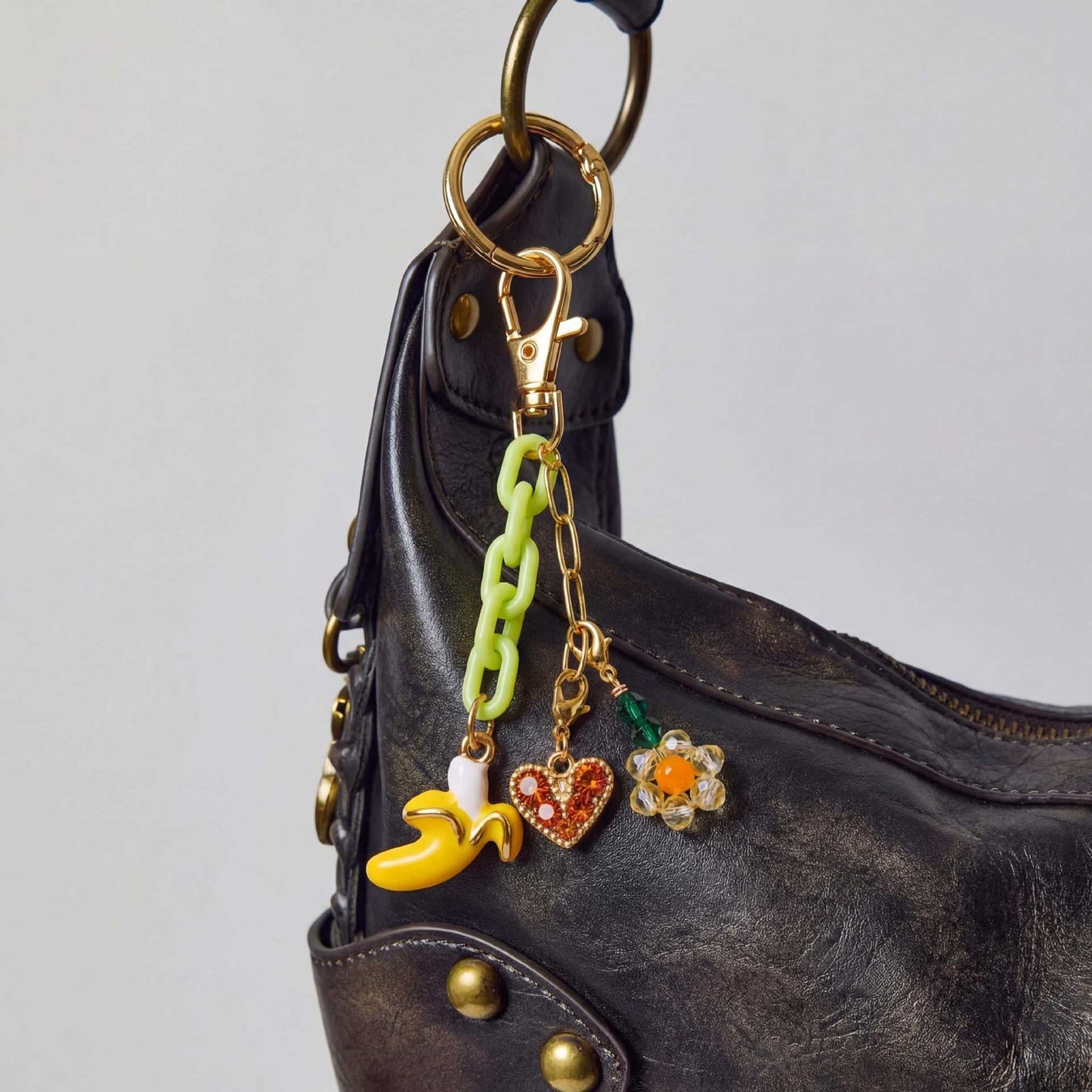 Vintage Elegant Alloy Plated Starfish Fish Heart Teardrop Geometric Bag Charm