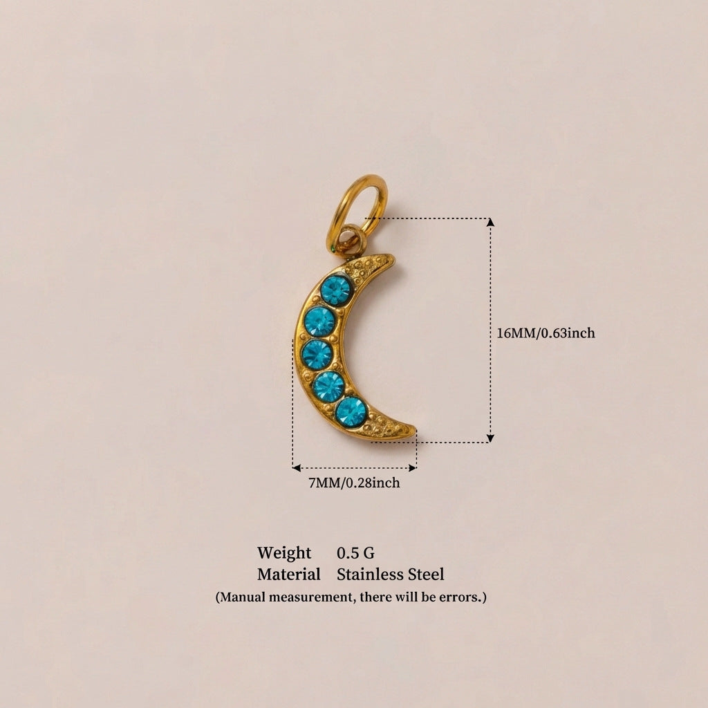 Cute Cartoon Cat Ceramic Drip Oil Plated Stainless Steel Charm Bar Pendant