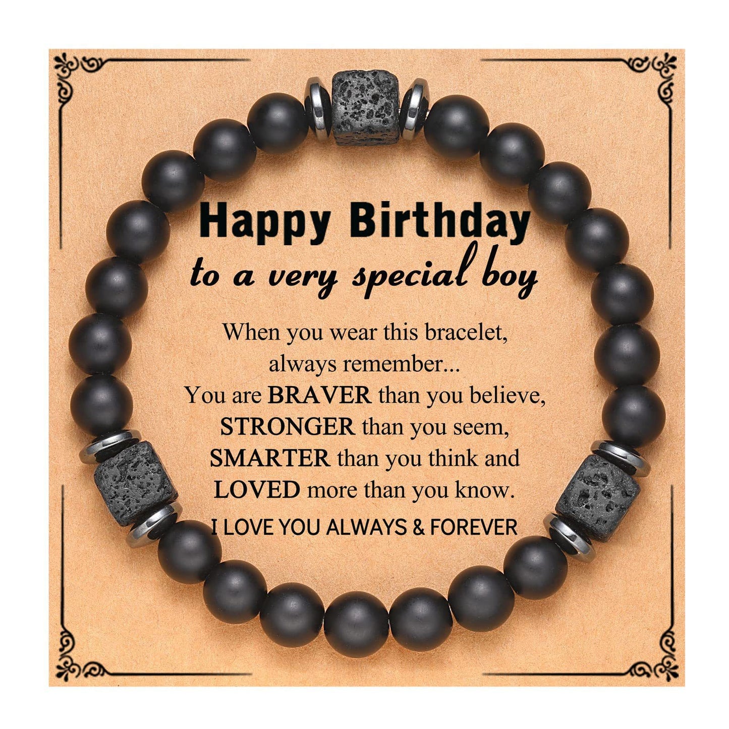 Matte Star Agate Bracelet Unisex