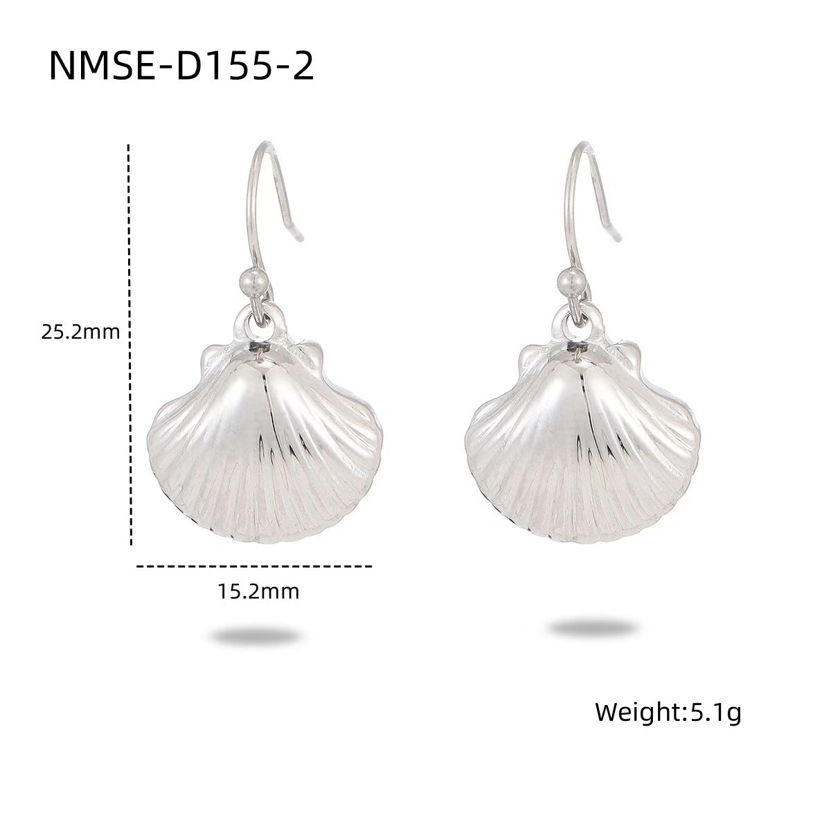 Conjunto de collar minimalista geométrico de acero inoxidable y titanio con colgante de perlas y conchas para mujer