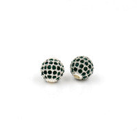 Plated Alloy Rhinestone Charm Bar