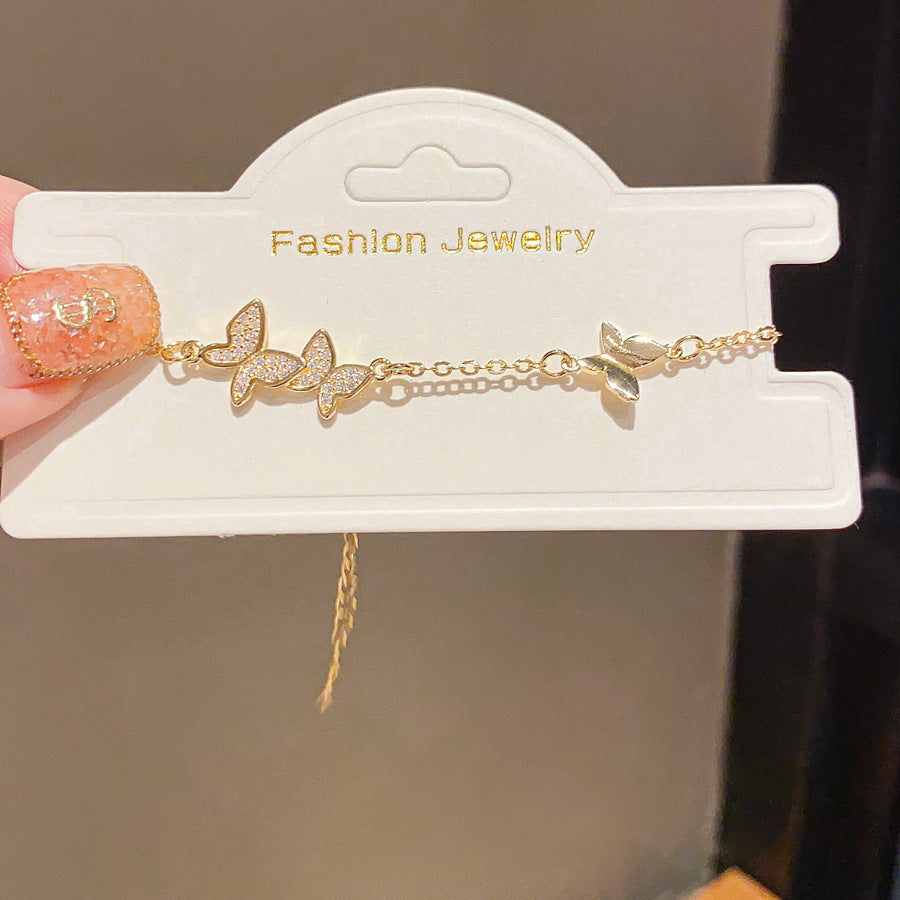 Luxury Elegant Oval Geometric 14K Gold Plated Cubic Zirconia Inlay Brass Bracelet for Women