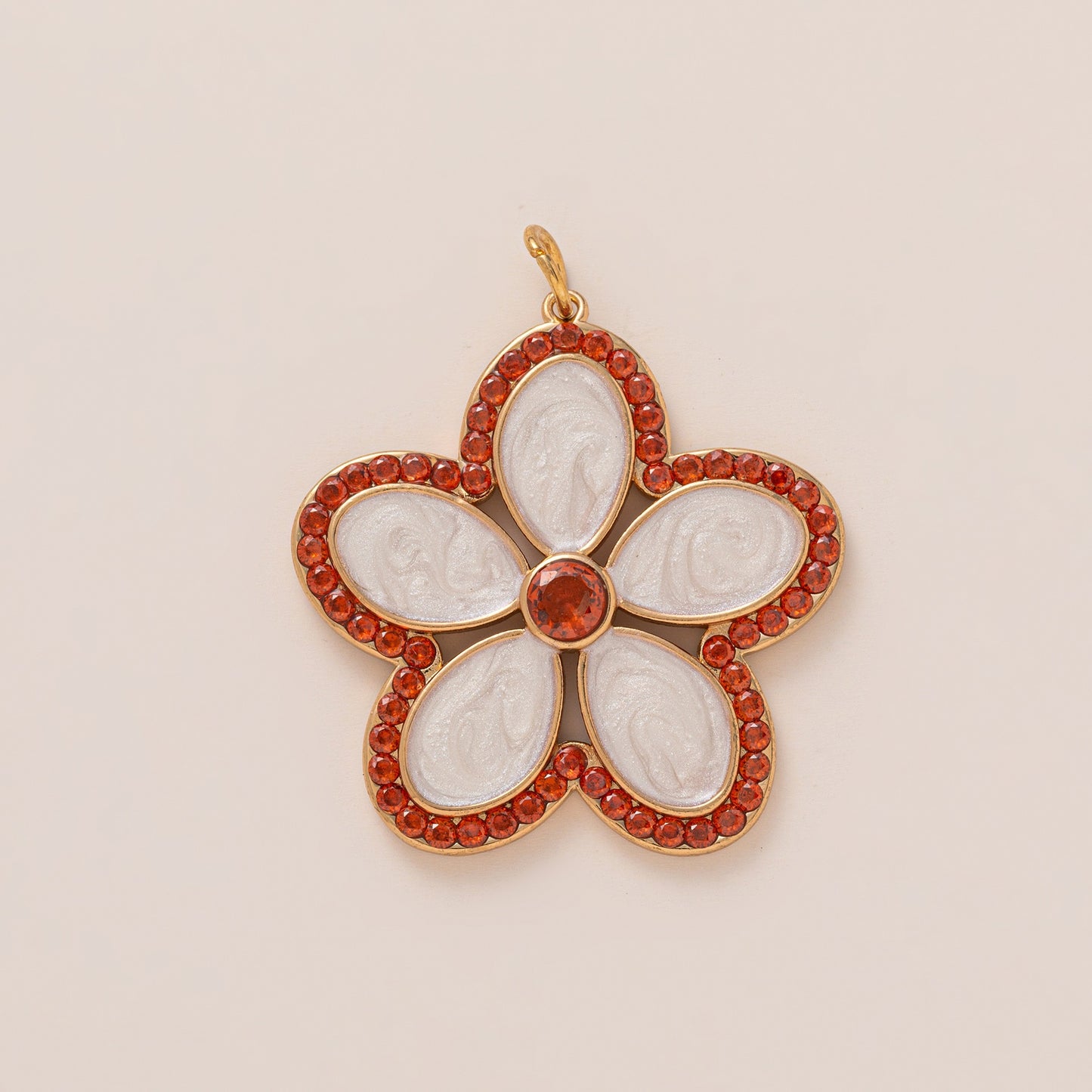 Minimalist Elegant Floral Plated Stainless Steel Charm Bar