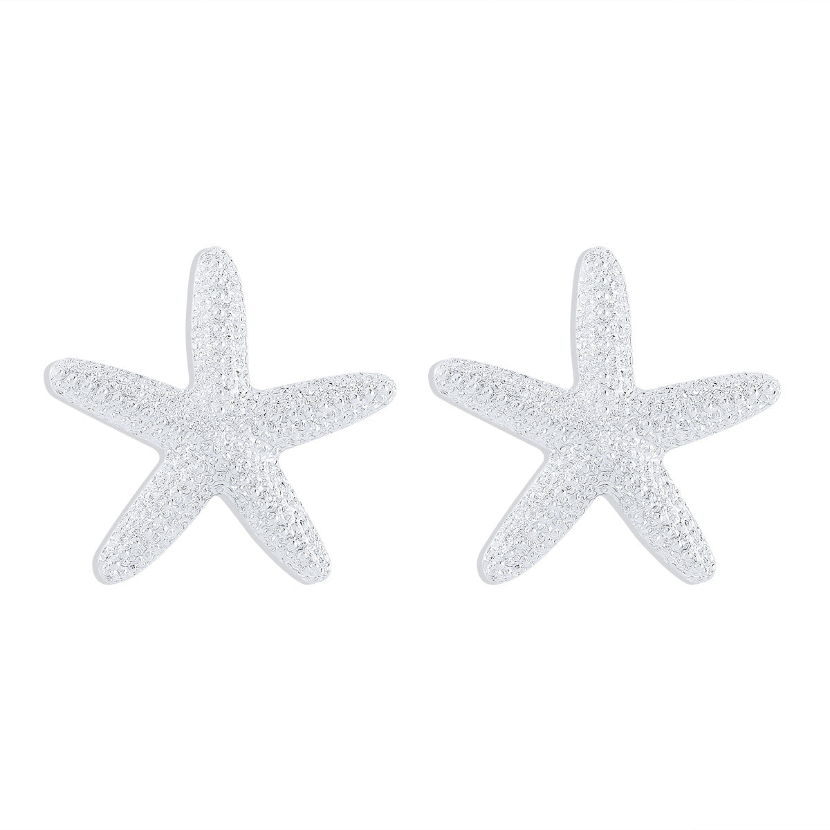 Collar con colgante de estrella de mar, dulce y atrevido, para mujer, con diseño geométrico, aleación y hierro galvanizados, cadena de cuerda, largo a la clavícula.