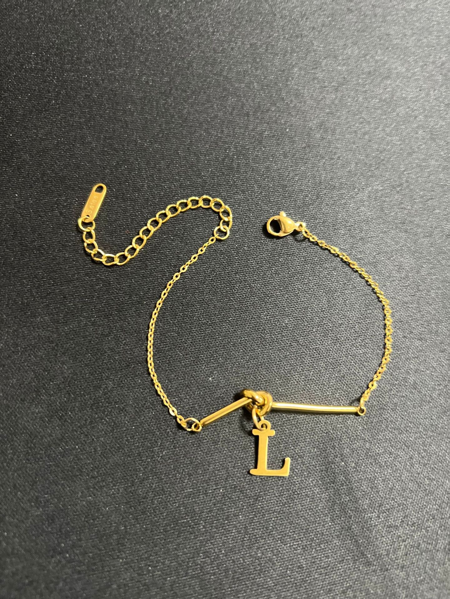 Original Design Letter Shape Titanium Steel Bracelet with Plating Finish for Men and Women