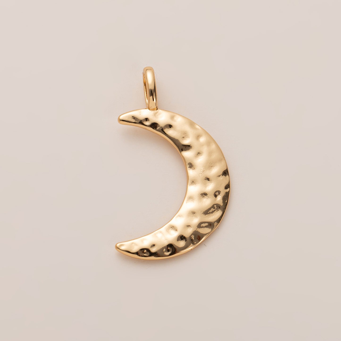 Elegant Gold Plated Brass Heart Moon Star Charm Bar Necklace for Women