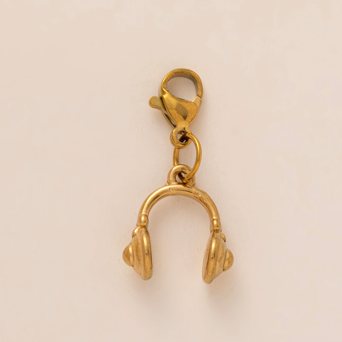Ciondolo Barra con Strass a Goccia d'Olio Geometrico a Cuore in Acciaio al Titanio Placcato Oro 18K