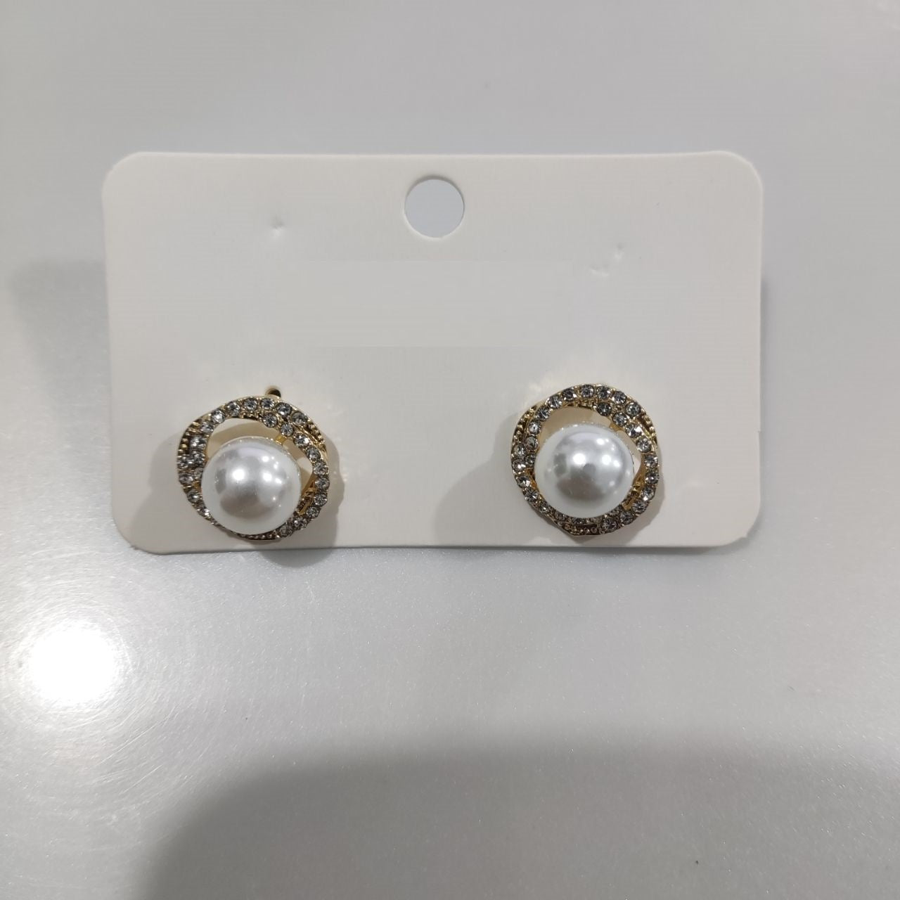 Vintage-Style Geometric Stud Earrings in Copper with Electroplated Finish for Women