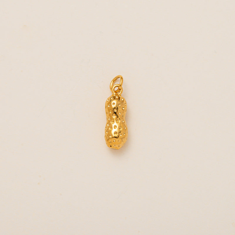 Vintage 18K Gold Plated Stainless Steel Pendant Charm Bar for Women