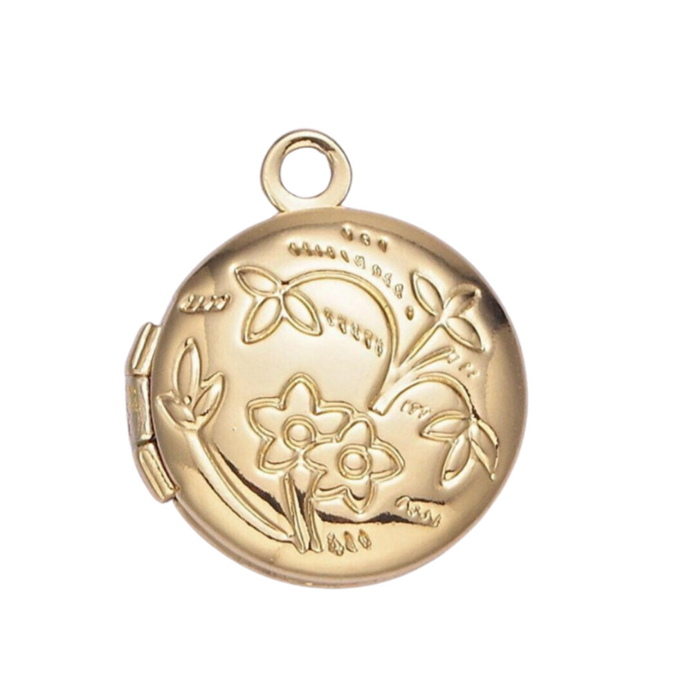 Vintage Cartoon Animal Brass 18K Gold Plated Drip Oil Pendant Charm Bar