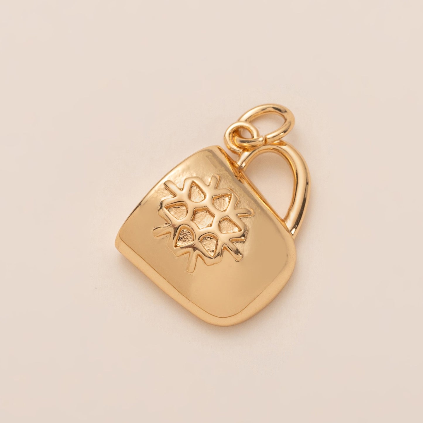 Gold Plated Brass Animal Charm Bar for DIY Shoes and Cup Accessories