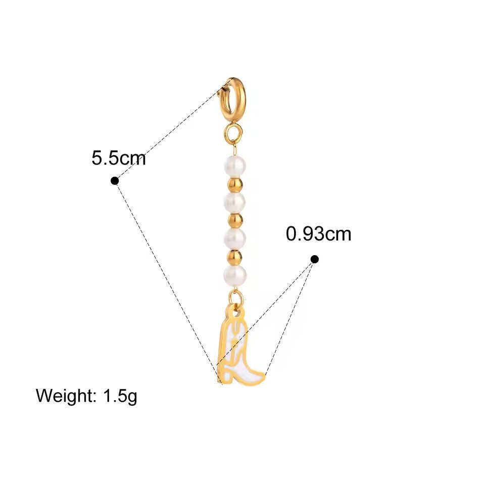 18K Gold Plated Stainless Steel Titanium Steel Bikini Charm Bar Connector