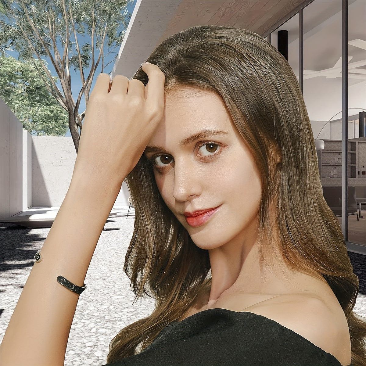 Bracciale a C in acciaio inossidabile inciso al laser con motivo Sole Luna e Stella Finitura lucida Gioielli motivazionali