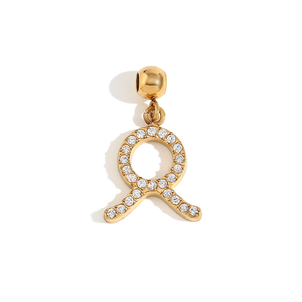 Collana da Donna Minimalista con Pendente Zodiacale in Acciaio Inossidabile con Placcatura in Oro 18 carati, Stile Acciaio al Titanio