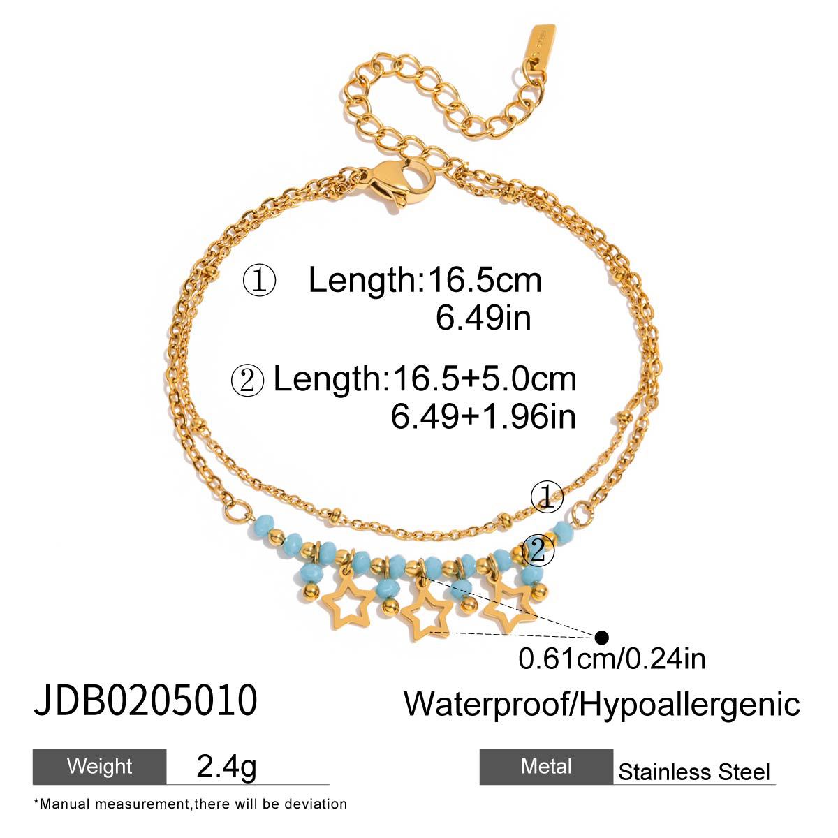 Bracciale da donna in resina geometrica rotonda alla moda con base in acciaio al titanio e placcatura in oro