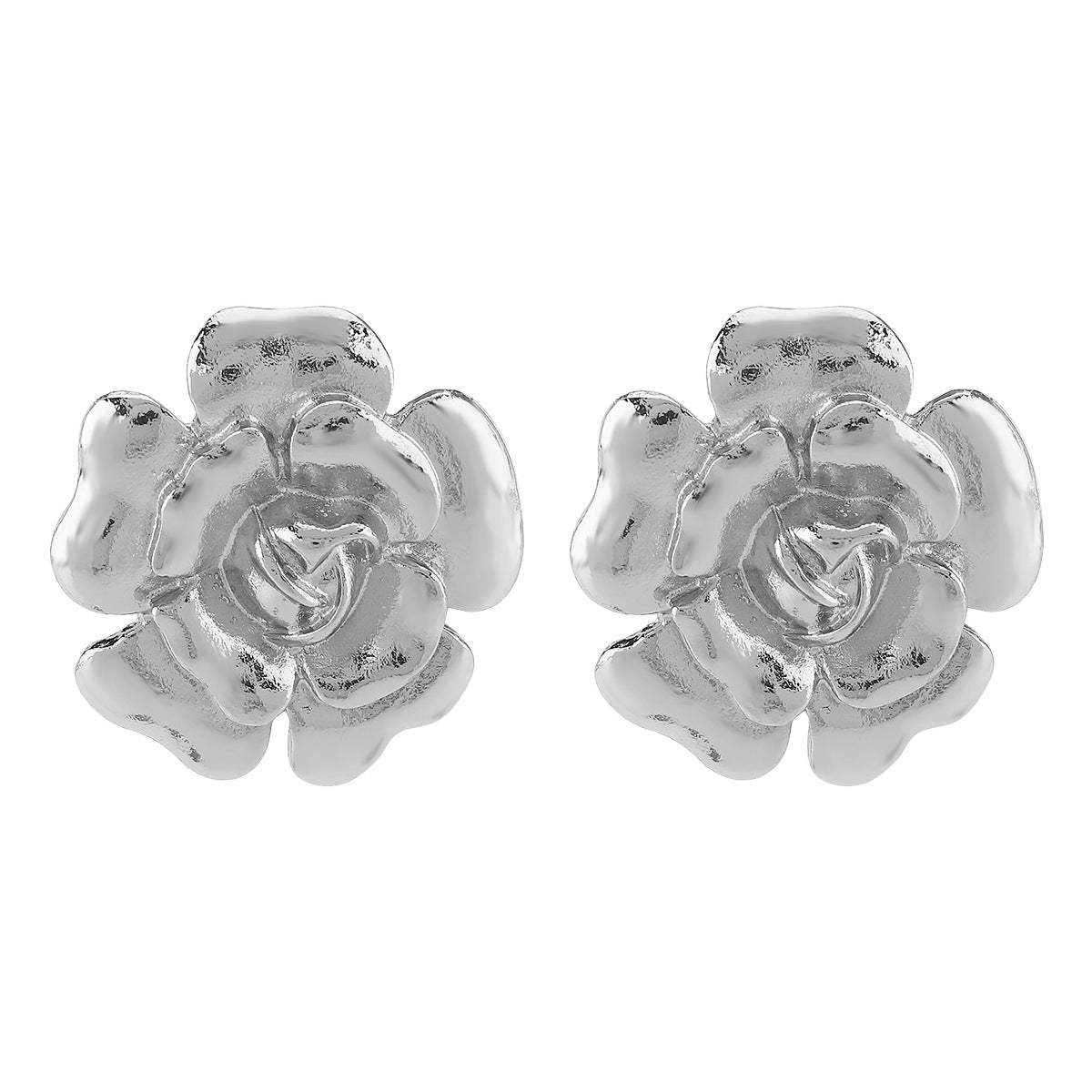Collar vintage de lujo con colgante floral para mujer, aleación con acabado galvanizado, joyería llamativa