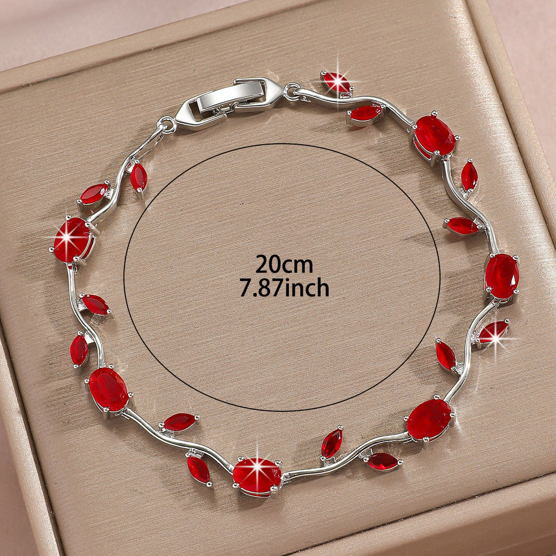Luxury Gold Plated Brass Leaf Bracelet with Cubic Zirconia Inlay Unisex Floral Design
