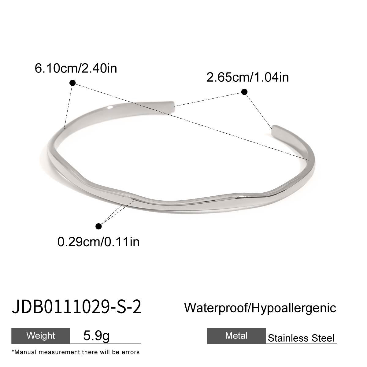 Geometric Plated Stainless Steel Bracelet