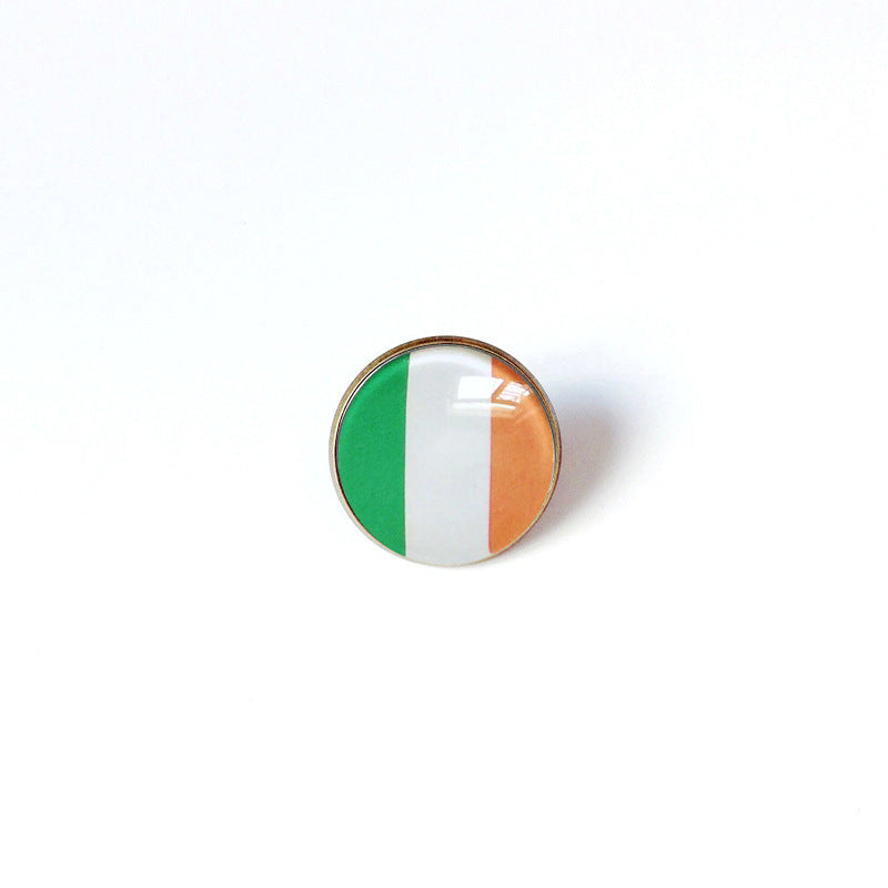 Pin de Solapa de Aleación Esmaltado Personalizado con Diseño de Bandera del Mundo para Hombres y Mujeres