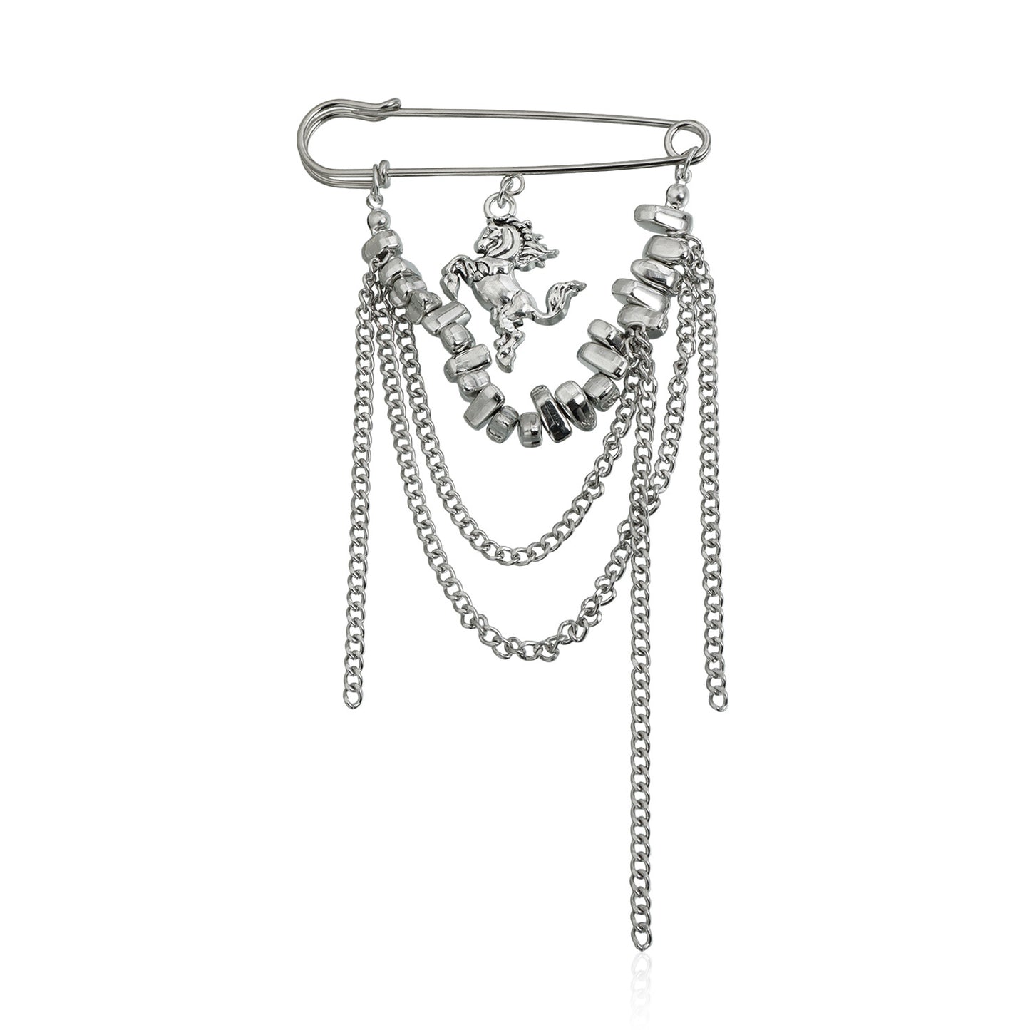Sweet Streetwear Geometric Acrylic and Alloy Plated Unicorn Necklace for Women