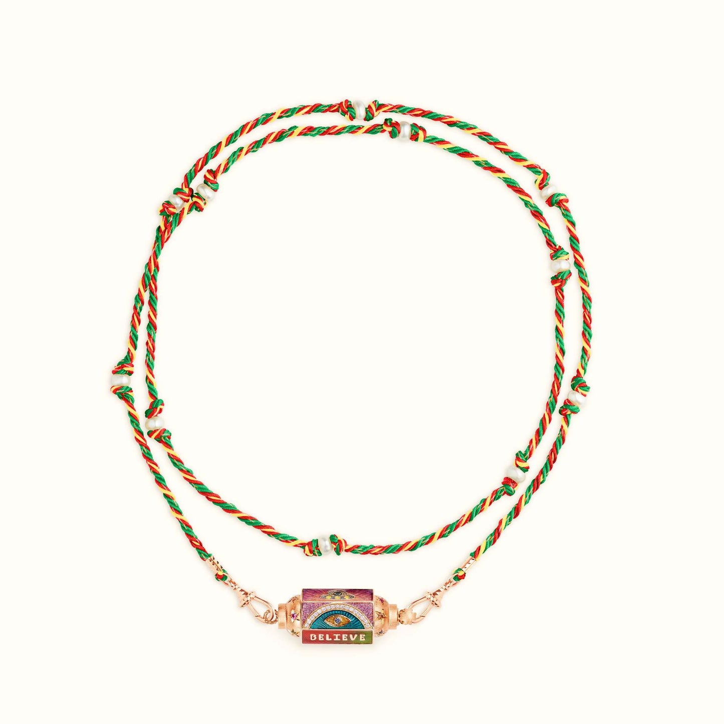 Collana Amore Tarot Occhio Stellare Geometrico in Rame Placcato Oro con Catena Regolabile