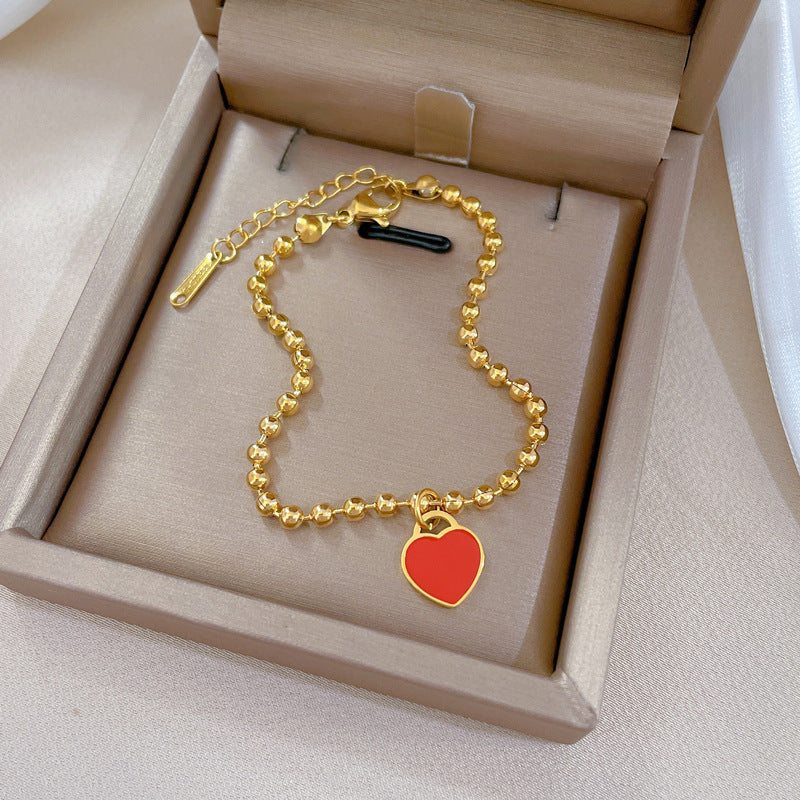 Zodiac Luxury Titanium Steel Gold Plated Bracelet with Cubic Zirconia for Unisex
