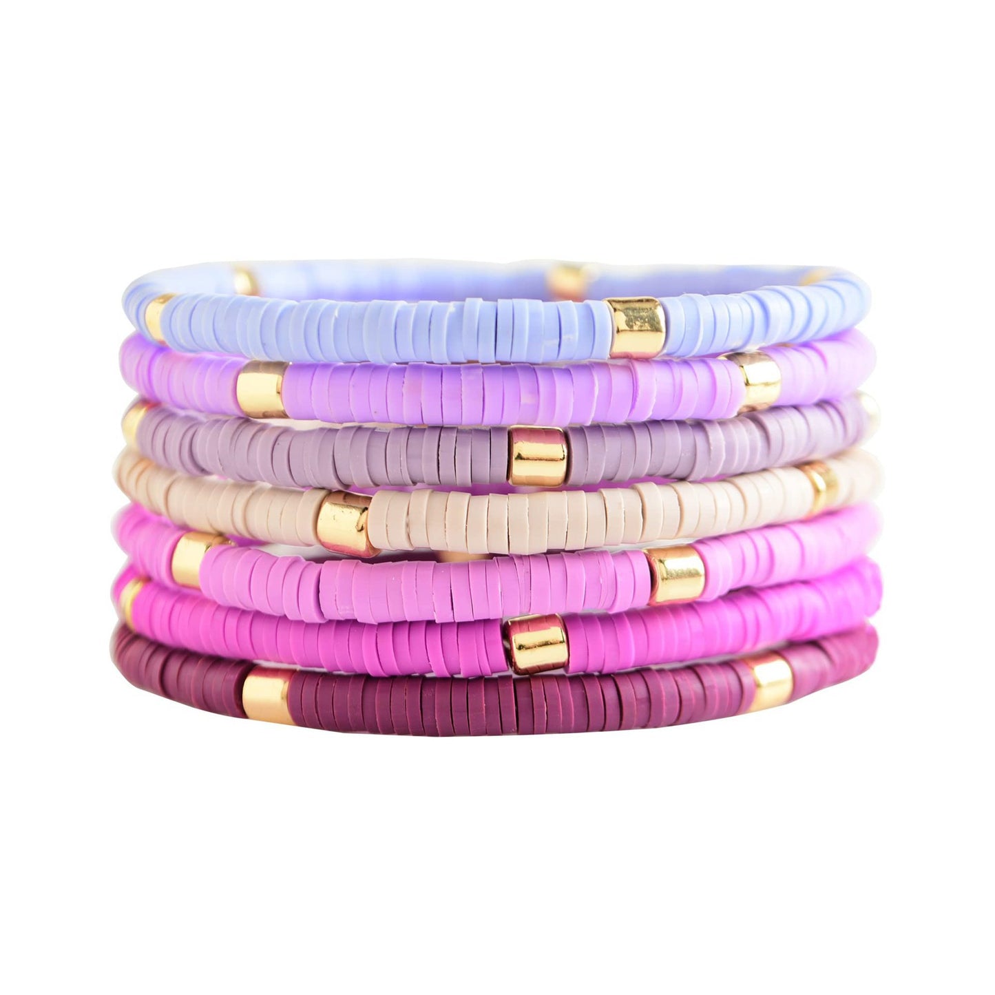 Bohemian Minimalist Geometric Round Resin Bracelet Set for Women