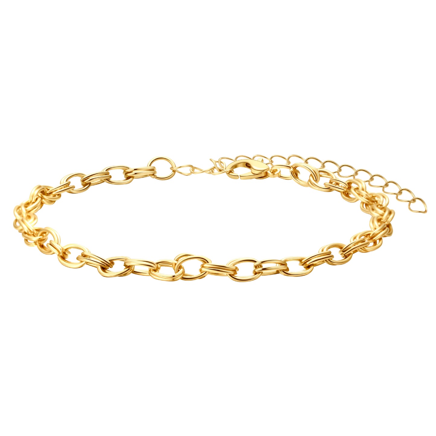 Minimalist Elegant Geometric Alloy Plated Bracelet for Women